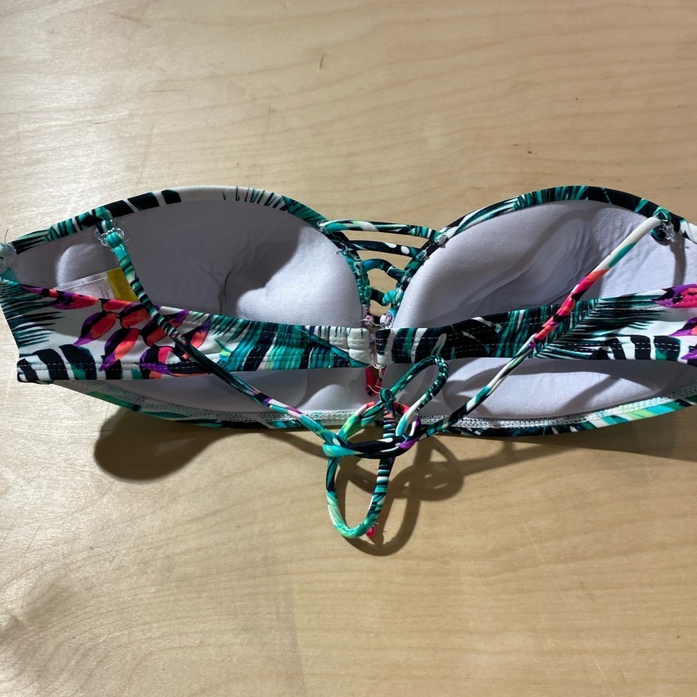 NOBO Tropical Print Bikini Top size Large (11-13) (AL) - Picture 12 of 15